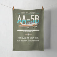 Thumbnail for Grumman American AA-5B Tiger design on green army towel