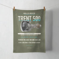 Thumbnail for TRENT 500 design on green army towel