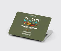 Thumbnail for Canadair CL-215T design on green army MacBook case