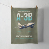 Thumbnail for A-3B Skywarrior design on green army towel