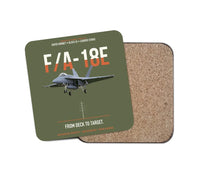 Thumbnail for F-A-18E Super Hornet Block III From Deck To Target design on green army 1 piece coaster