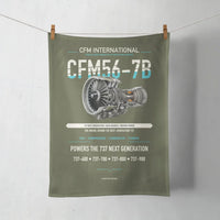Thumbnail for CFM56-7B design on green army towel