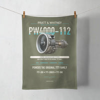 Thumbnail for PW4000-112 design on green army towel