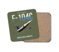 Thumbnail for F-104C Starfighter design on green army 1 piece coaster
