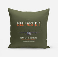Thumbnail for Short Belfast C.1 design on green army pillow