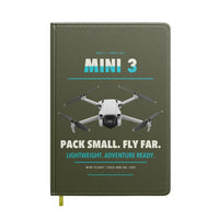 Thumbnail for DJI Mini 3 design on green army notebook