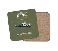 Thumbnail for Airbus H125 design on green army 1 piece coaster