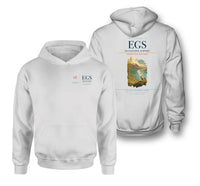 Thumbnail for Egilsstaðir Airport (EGS) design on white double-side hoodie