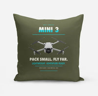 Thumbnail for DJI Mini 3 design on green army pillow