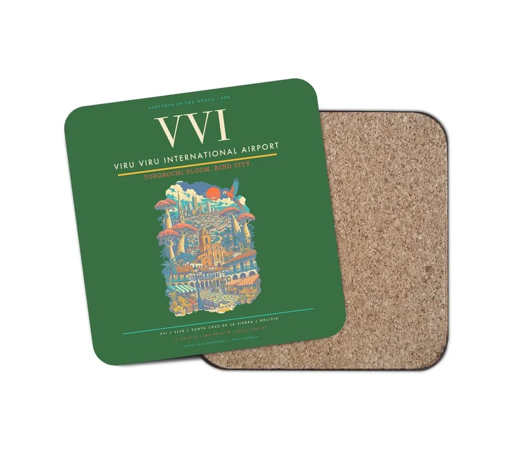 Viru Viru International Airport VVI Coaster 1-Piece - Green