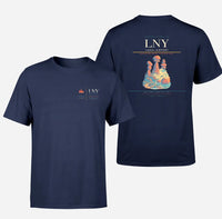 Thumbnail for Lanai Airport (LNY) design printed on navy blue double-side t-shirt