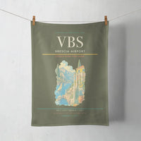 Thumbnail for Brescia Airport (VBS) design on green army towel