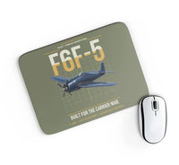 Thumbnail for F6F-5 Hellcat design on green army rectangle mouse pad