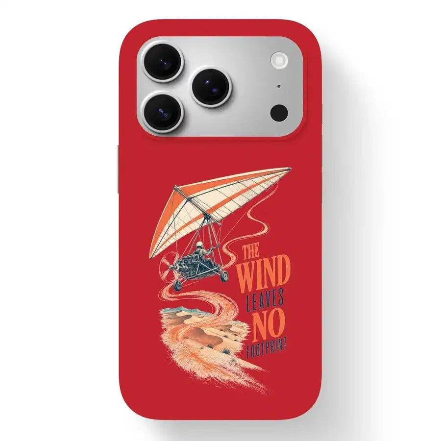 SIGNAL 648 - The Wind Leaves No Footprint - MagSafe iPhone 17 Pro design on red magsafe iphone 17 pro