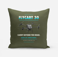 Thumbnail for DJI FlyCart 30 design on green army pillow