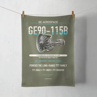 Thumbnail for GE90-115B design on green army towel