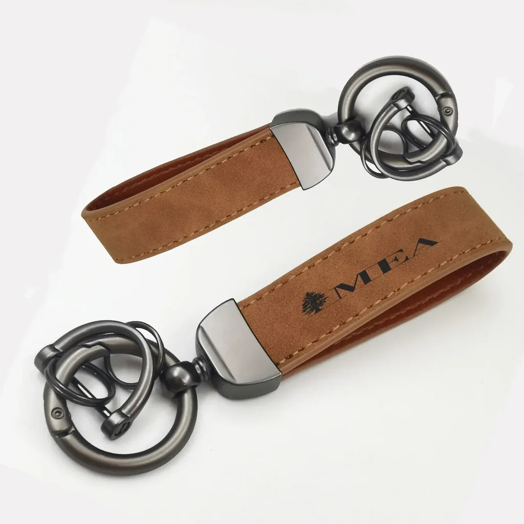 Middle East Airlines(MEA) Horseshoe Buckle key chain, Camel