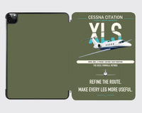 Thumbnail for Cessna Citation XLS design on green army ipad tablet case