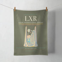 Thumbnail for Luxor International Airport (LXR) design on green army towel