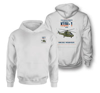 Thumbnail for Korea Aerospace Industries KUH-1 Surion design on white double-side hoodie, double-side print