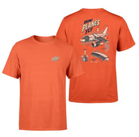 Thumbnail for SIGNAL 616 - How Planes Fly V2 - Double-Side T-Shirt design on orange double side t shirt