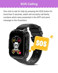 Thumbnail for Smart watch with DH20 Children's Smart Watch: Full Netcom 4G, Video Calls, GPS Tracking & SIM Card Support for Students dial