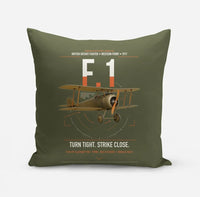 Thumbnail for Sopwith Camel F.1 design on green army pillow