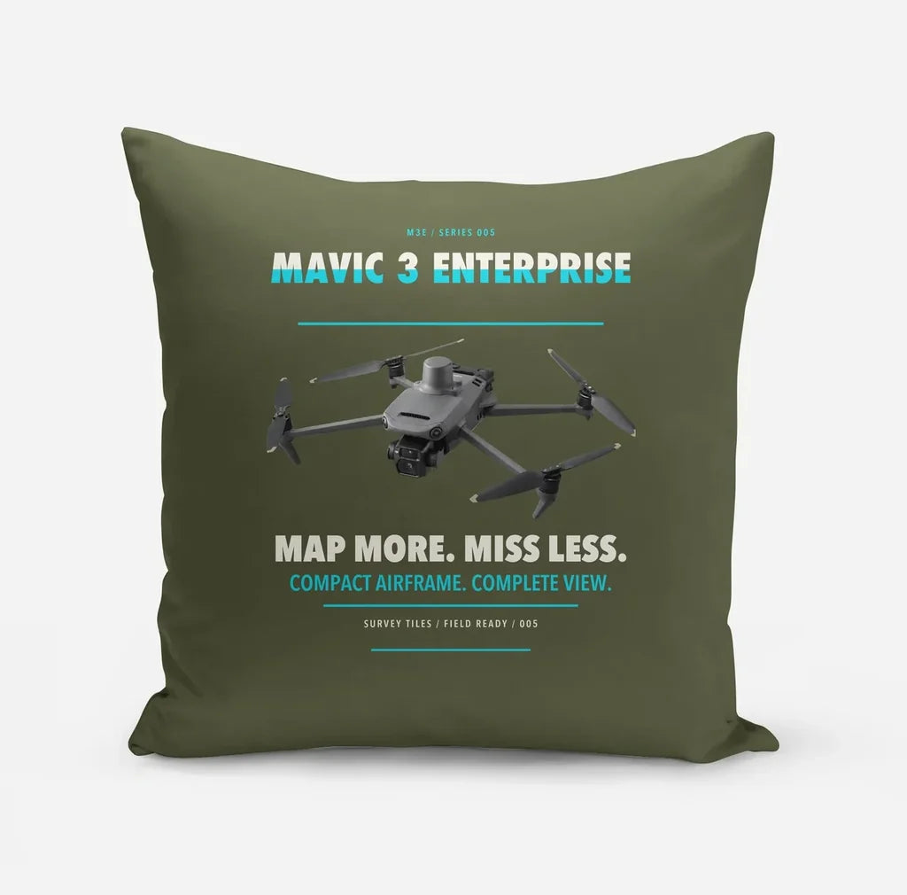 DJI Mavic 3 Enterprise design on green army pillow