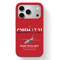 Thumbnail for Airbus C295M T.21 design on red magsafe iphone case, for iPhone 17 Pro