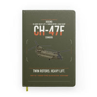 Thumbnail for Boeing CH-47F Chinook design on green army notebook