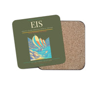 Thumbnail for Terrance B. Lettsome International Airport (EIS) design on green army 1 piece coaster
