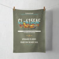 Thumbnail for Canadair CL-415EAF design on green army towel