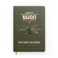Thumbnail for NHIndustries NH90 TTH design on green army notebook