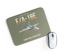 Thumbnail for F-A-18E Super Hornet design on green army rectangle mouse pad