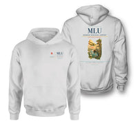 Thumbnail for Monroe Regional Airport (MLU) design on white double-side hoodie