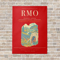 Thumbnail for Chisinau Eugen Doga International Airport RMO - Canvas Framed - Red