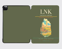 Thumbnail for Lincoln Airport (LNK) design on green army ipad tablet case