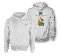Thumbnail for Ikaria Island National Airport (JIK) design on white double-side hoodie