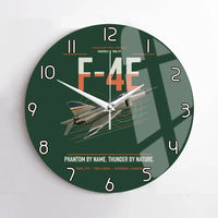 Thumbnail for F-4E Phantom II design on dark green no frame wall clock