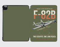 Thumbnail for F-82B Twin Mustang design on green army ipad tablet case