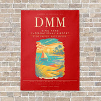 Thumbnail for King Fahd International Airport DMM - Canvas Framed - Red