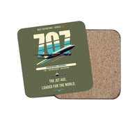 Thumbnail for Boeing 707-320C design on green army 1 piece coaster