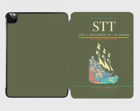 Thumbnail for Cyril E. King Airport (STT) design on green army ipad tablet case