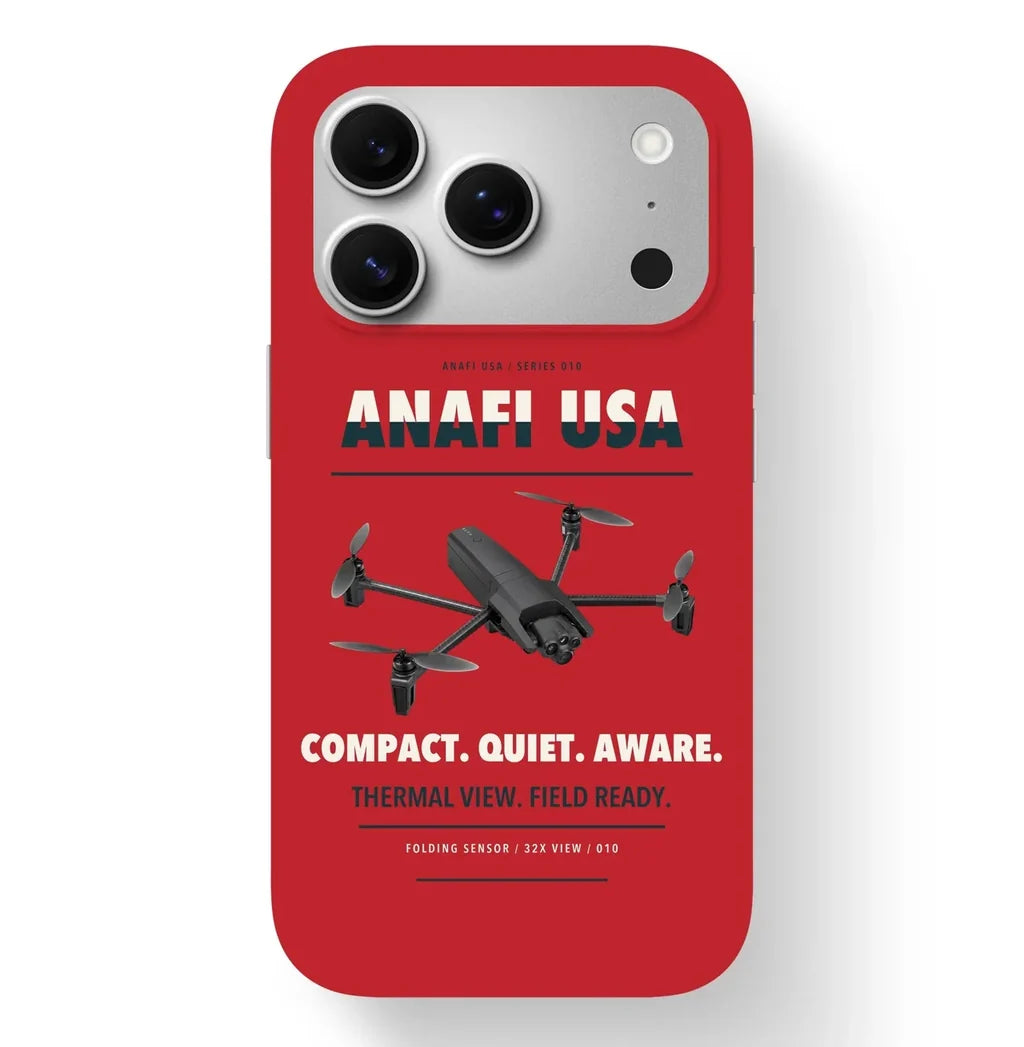 Parrot ANAFI USA Case design on red iphone case