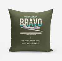 Thumbnail for Cessna Citation Bravo design on green army pillow