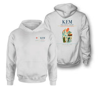 Thumbnail for Kemi-Tornio Airport (KEM) design on white double-side hoodie