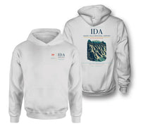 Thumbnail for Idaho Falls Regional Airport (IDA) design on white double-side hoodie
