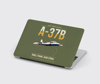 Thumbnail for A-37B Dragonfly design on green army MacBook case