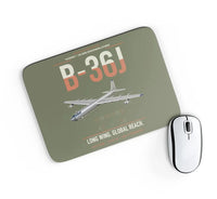 Thumbnail for B-36J Peacemaker design on green army rectangle mouse pad