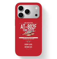 Thumbnail for Air Tractor AT-802F Fire Boss design on red magsafe iphone case, for iPhone 17 Pro